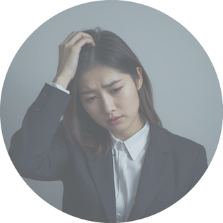 面接前に不安や悩みを抱える受験生のイメージ