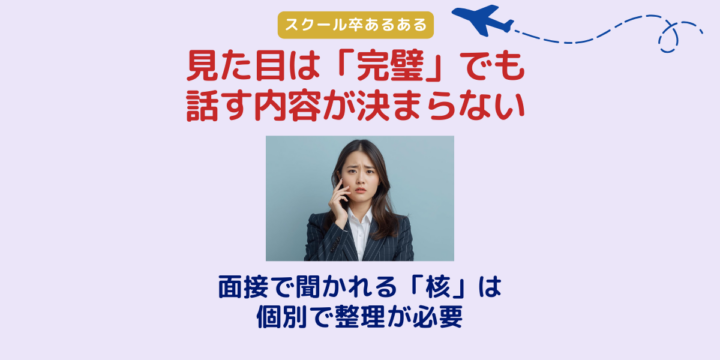 CAスクール卒でも話す内容が決まらず不安になる既卒受験生向けの面接準備ポイント