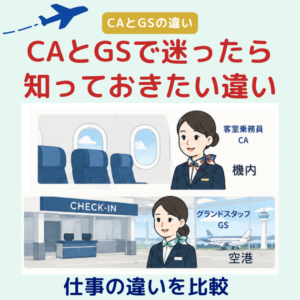 GSとCAで迷っている方へ｜「CAがダメだからGS」ではなく、自分に合う航空業界の仕事を選ぼう